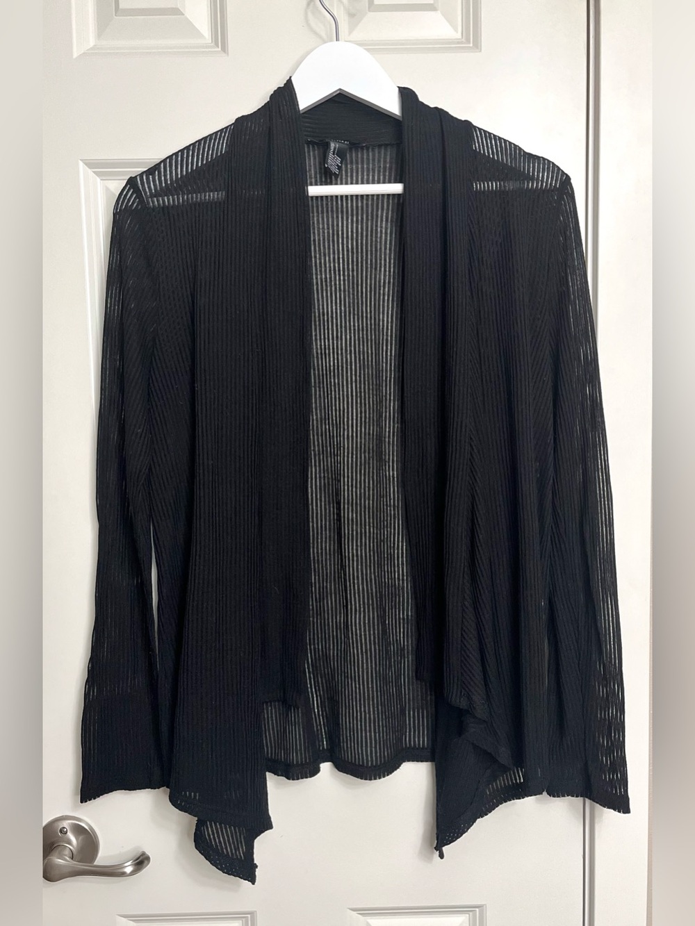 Forever 21 Sheer Ribbed Open Cardigan - Picture 1 of 3